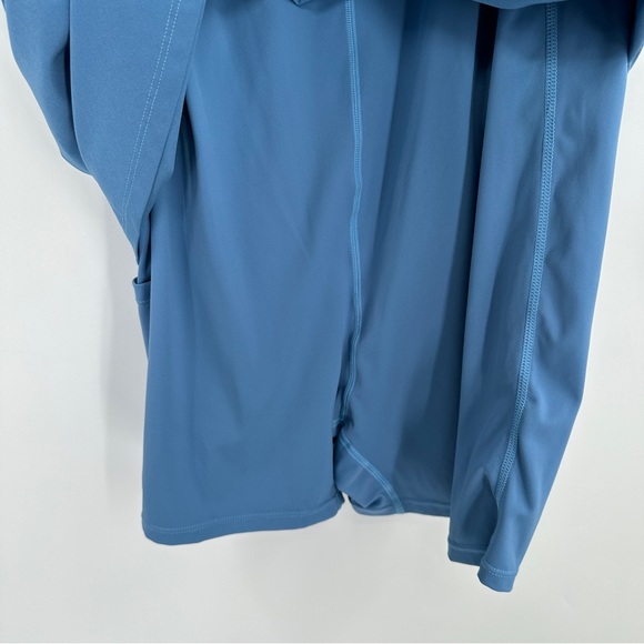 Abercrombie & Fitch Blue Mini Tennis Dress built in Shorts and Bodysuit - Picture 5 of 6